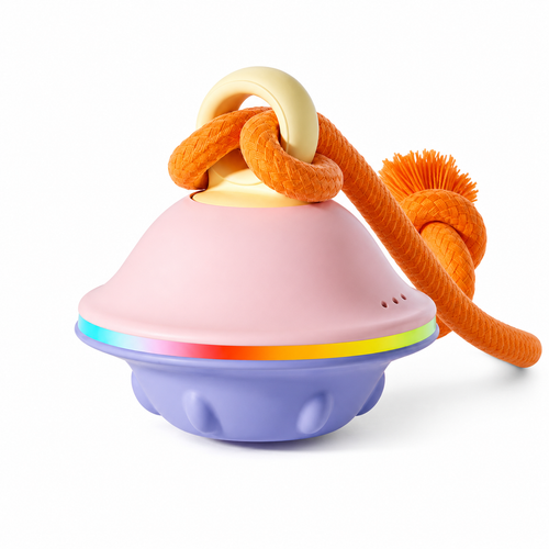 Interactive UFO tug toy product hero