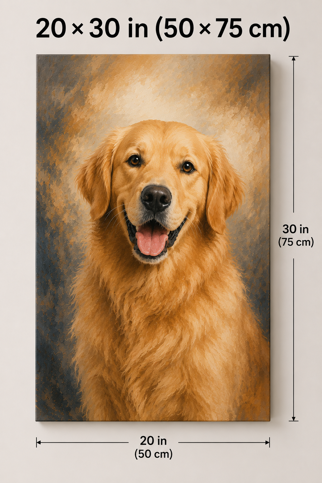 🐾 Personalized Pet Portrait Canvas