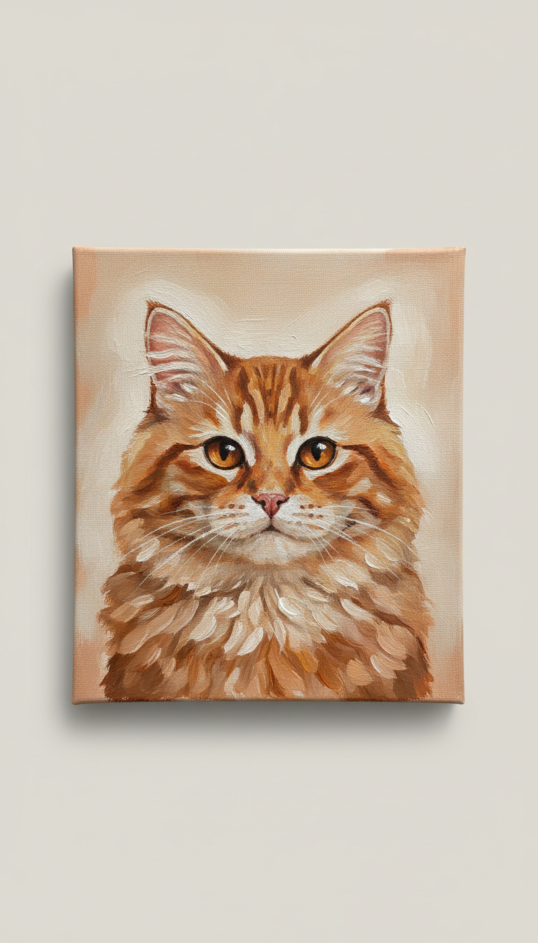 🐾 Personalized Pet Portrait Canvas